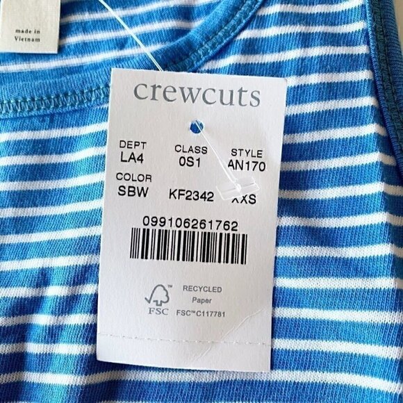 NWT Crewcuts Girl Striped Maxi Tank Dress XXS 2T 3T - Picture 5 of 7
